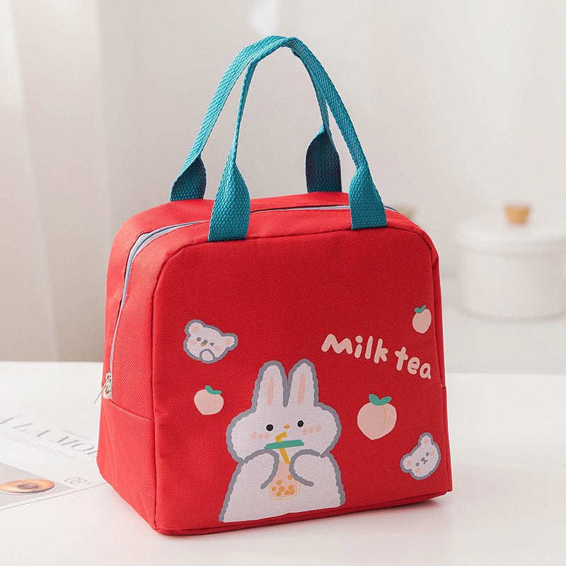 Cartoon Insulated Lunch Bag Zipper Lunch Bag