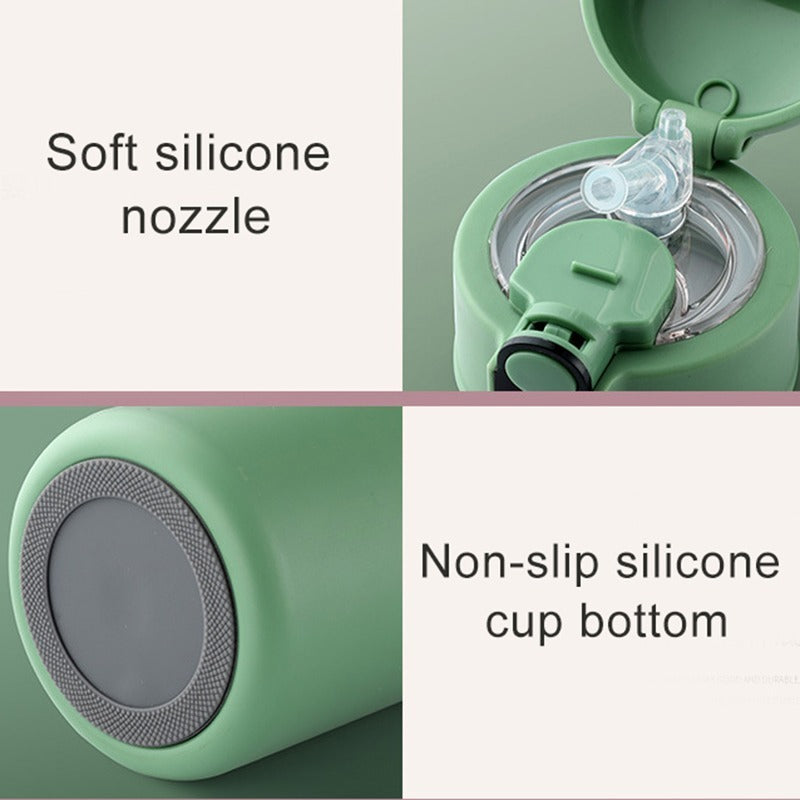 316 Stainless Steel Insulation Cup Large Capacity Children's Water Bottle With Straw