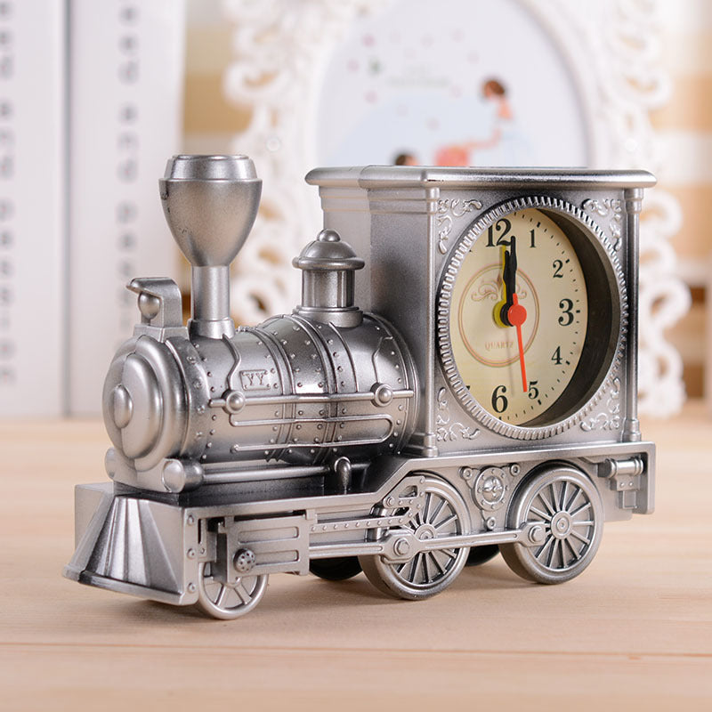 Creative Antique Style Locomotive Alarm Clock