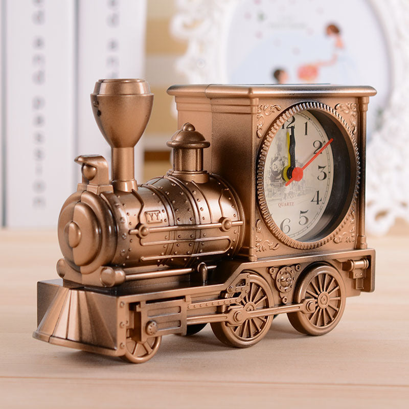 Creative Antique Style Locomotive Alarm Clock