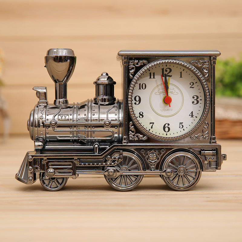 Creative Antique Style Locomotive Alarm Clock
